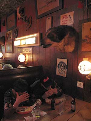 Shooting Star Saloon St. Bernard on wall