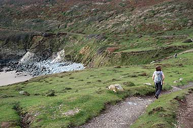 St. Davidshead Coastal trail in Wales