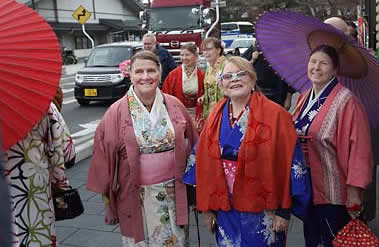 Tourists at Matsushima Bay