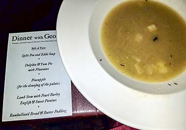 Colonial split pea soup