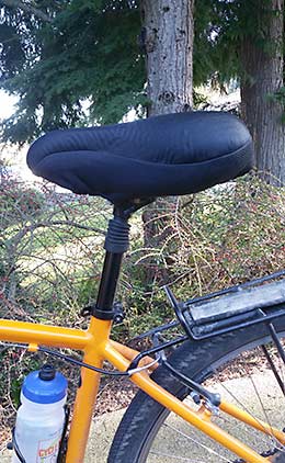 Gel bicycle seat cover