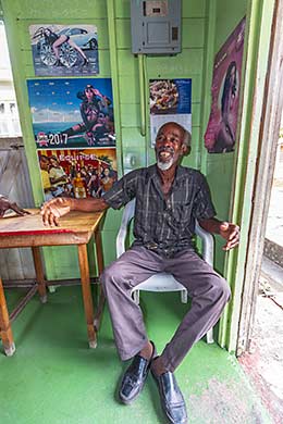 Local man in rum shop center of life on Barbados
