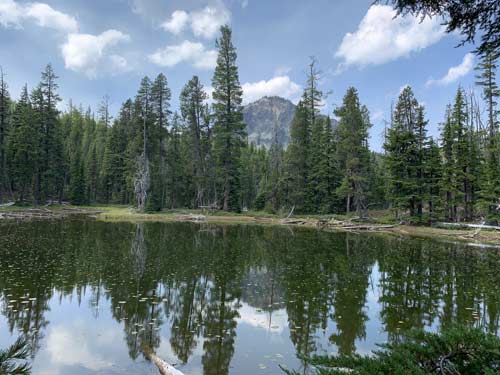 Lakeview Mountain from Stag Lake