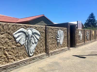 Namibia Walvis Bay residential decorated fences