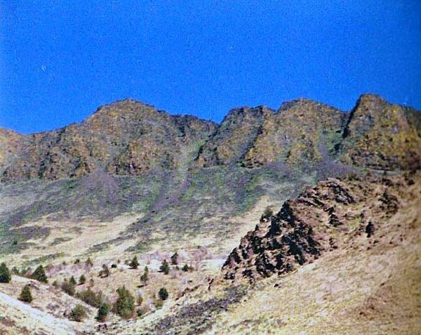 Abert Rim fault line