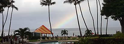 Rainbow over Napili Bay
