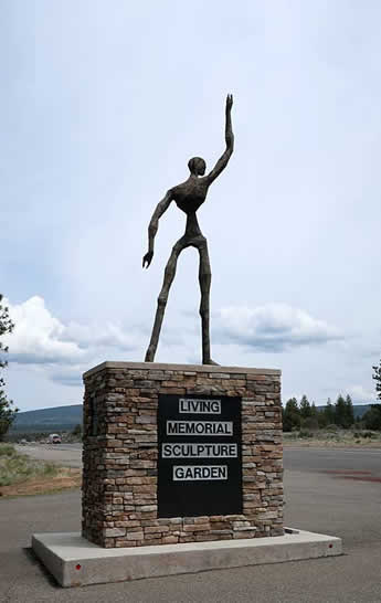 Oregon Living Memorial Sculpture Garden entrance