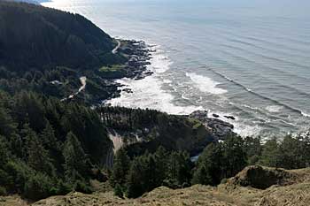 View from atop Cape Perpetua