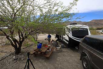 Death Valley campsite