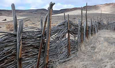 Oregon Highway 142 Kinney Camp fence