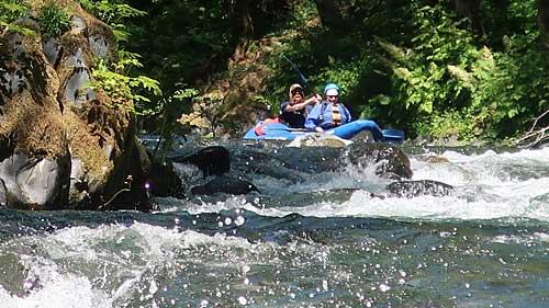 Clear Creek Klamath Basin running a rapids