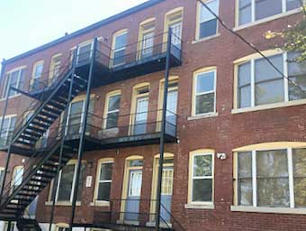 Tennessee Williams� �Tom� delivered his monologues in �The Glass Menagerie� on these fire escapes.