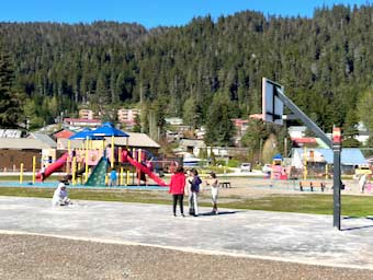 Children's playground in Hoonah