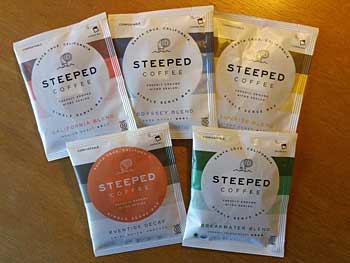 Steeped coffee packs
