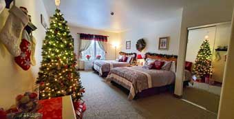 Santa hotel room