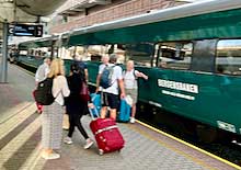 Boarding the Bergensbanen in Oslo