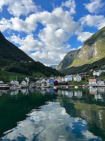 The fjord-side village of Undreda, Norway