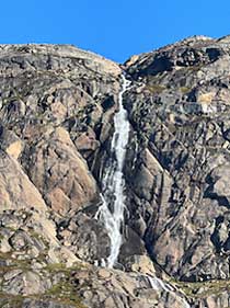 Greenland Prins Christian Sund Waterfalls