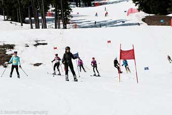 Pole, Pedal, Paddle downhill skiers