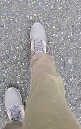 Pavement walking in KURU shoes