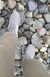 Rock walking in KURU shoes