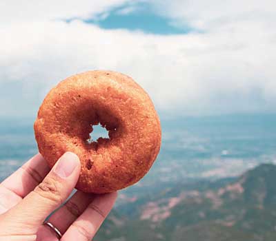 Pikes Peak railway donut