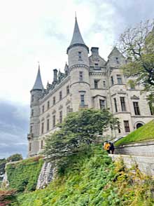The Dunrobin Castle, the seat of the Earl of Sutherland, Scotland