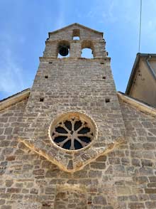 Churches and bell tower in Stari Grad on Hvar