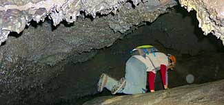 Crawling in lava tube