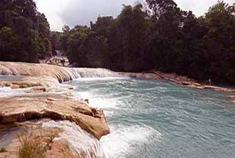 Mexico, Agua Azul Waterfall