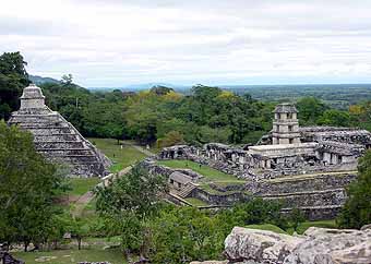 Mexico, Palenque temple inscriptions palace of the inscriptions