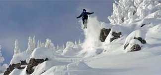 Skier in air