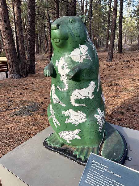 High Desert Museum beaver sculpture