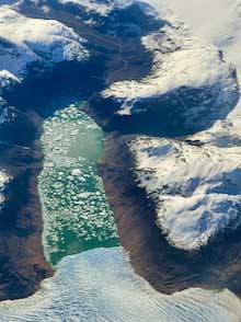 Patagonia aerial view