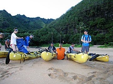 Kayakers ready to launch