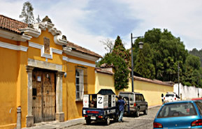 Street scene in Antigua, Guatemala