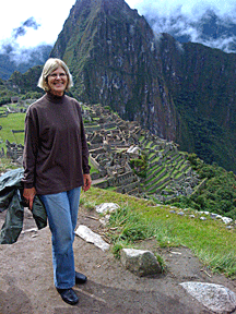 Edy Henderson at Machu Picchu