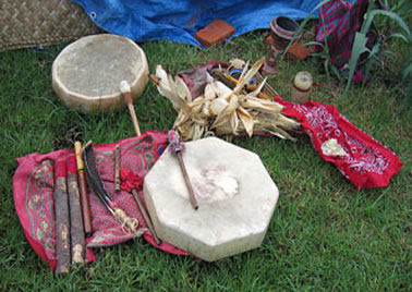 Huichol drums