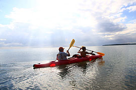 Kayaking Hopkins Bay