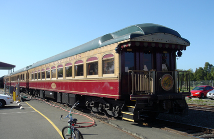 Napa Valley Wine Train restored 1915 carriage