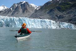 Kayaker on Glacier Bay