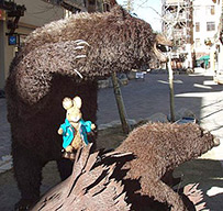 Mammath Mountain bear statue
