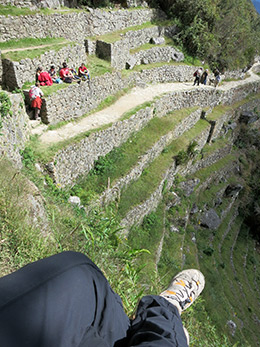 Machu Picchu kicking back at Sun Gate
