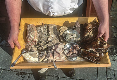 Iceland Display of traditional food