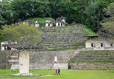 Chiapas Bonampak stele structures