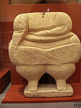 Fat Lady statue in Valletta's Archeology Museum