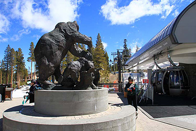 Mammoth statue at Mammoth