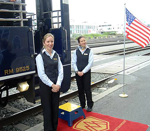 Rocky Mountaineer red carpet welcome