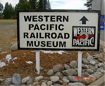 Western Pacific Railroad Museum sign
