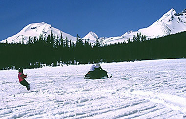 Ski-joring at Mt. Bachelor